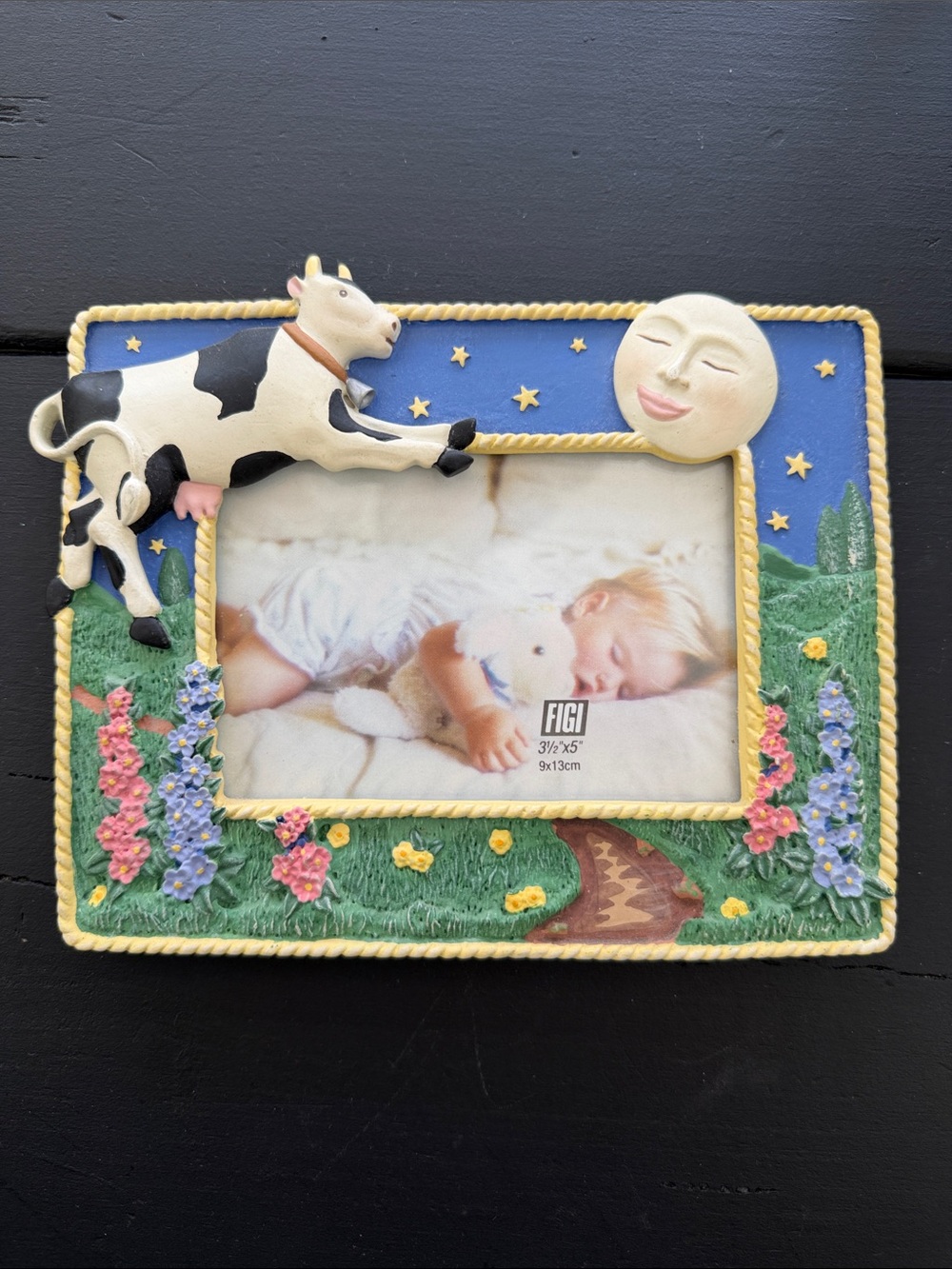 Vintage Cow jump over the Moon Picture Frame